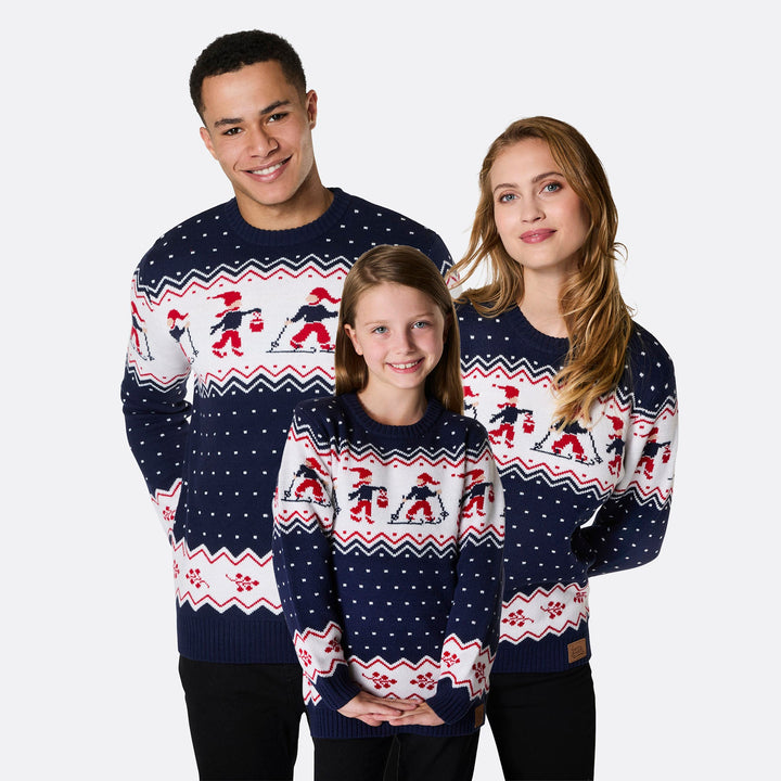 Weihnachtslandschaft Weihnachtspullover für die ganze Familie