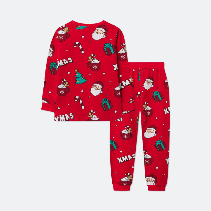 Roter Xmas Weihnachtspyjama Kinder