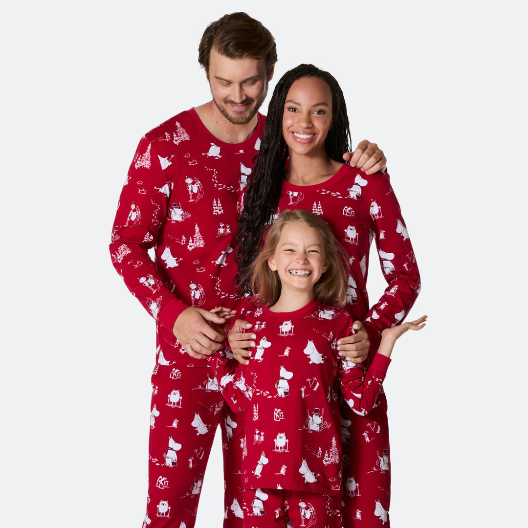 Mumins Weihnachtspyjama Familie