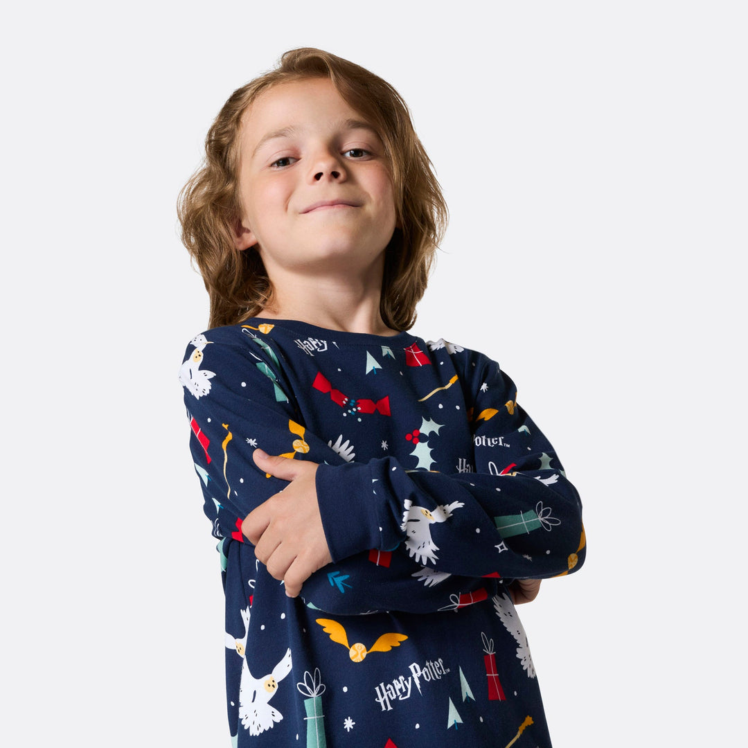 Blauer Harry Potter Pyjama Familie