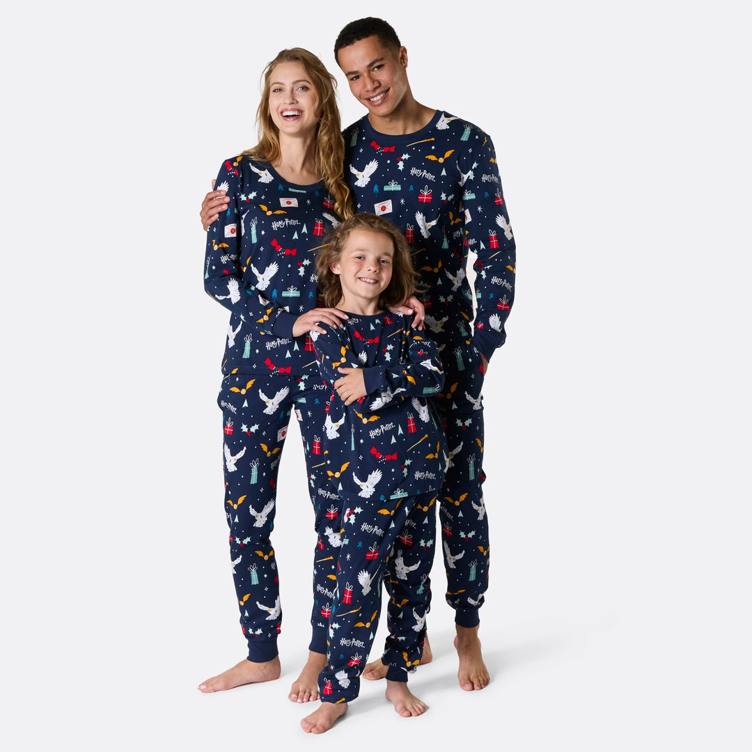 Blauer Harry Potter Pyjama Familie