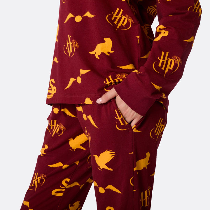 Roter Harry Potter Pyjama Damen