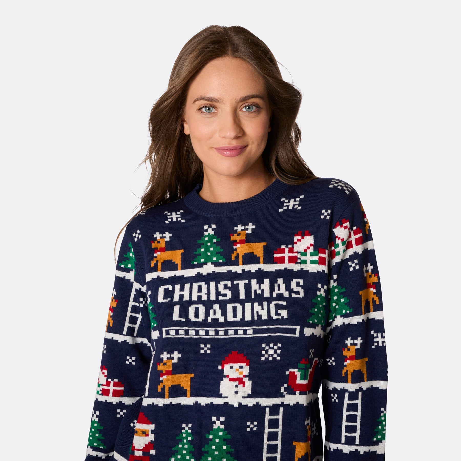 HSA Unisex Weihnachtspullover Im Retro Fairisle-Stil - Von Größe S Bis 4XL