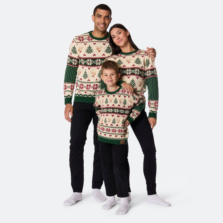 Retro Weihnachtsbaum Weihnachtspullover Herren