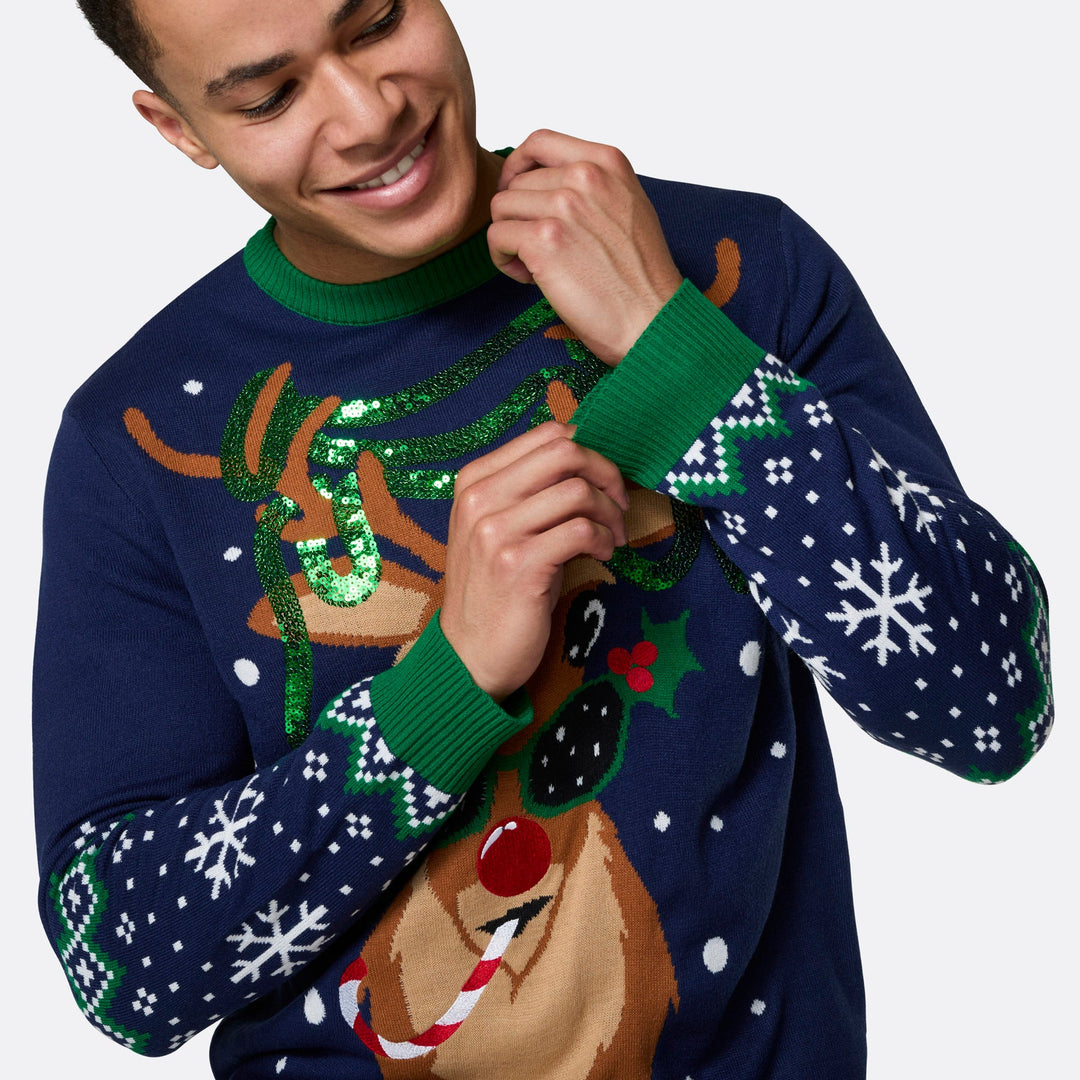 Rudolf Weihnachtspullover Herren