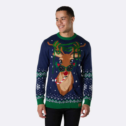Rudolf Weihnachtspullover Herren