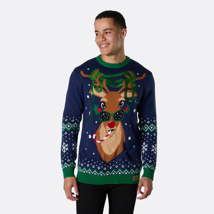 Rudolf Weihnachtspullover Herren