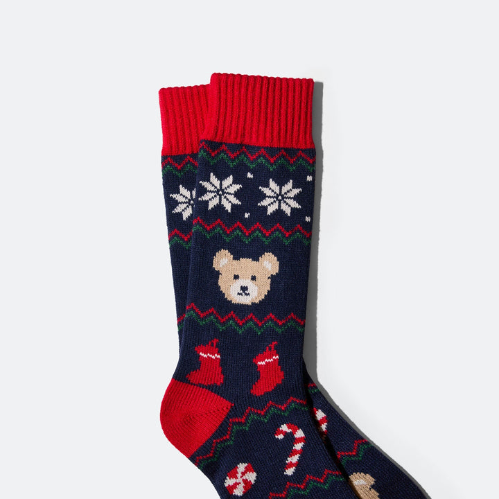 Teddybär Weihnachtssocken