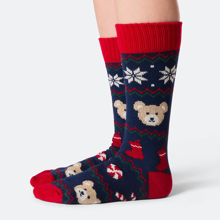 Teddybär Weihnachtssocken