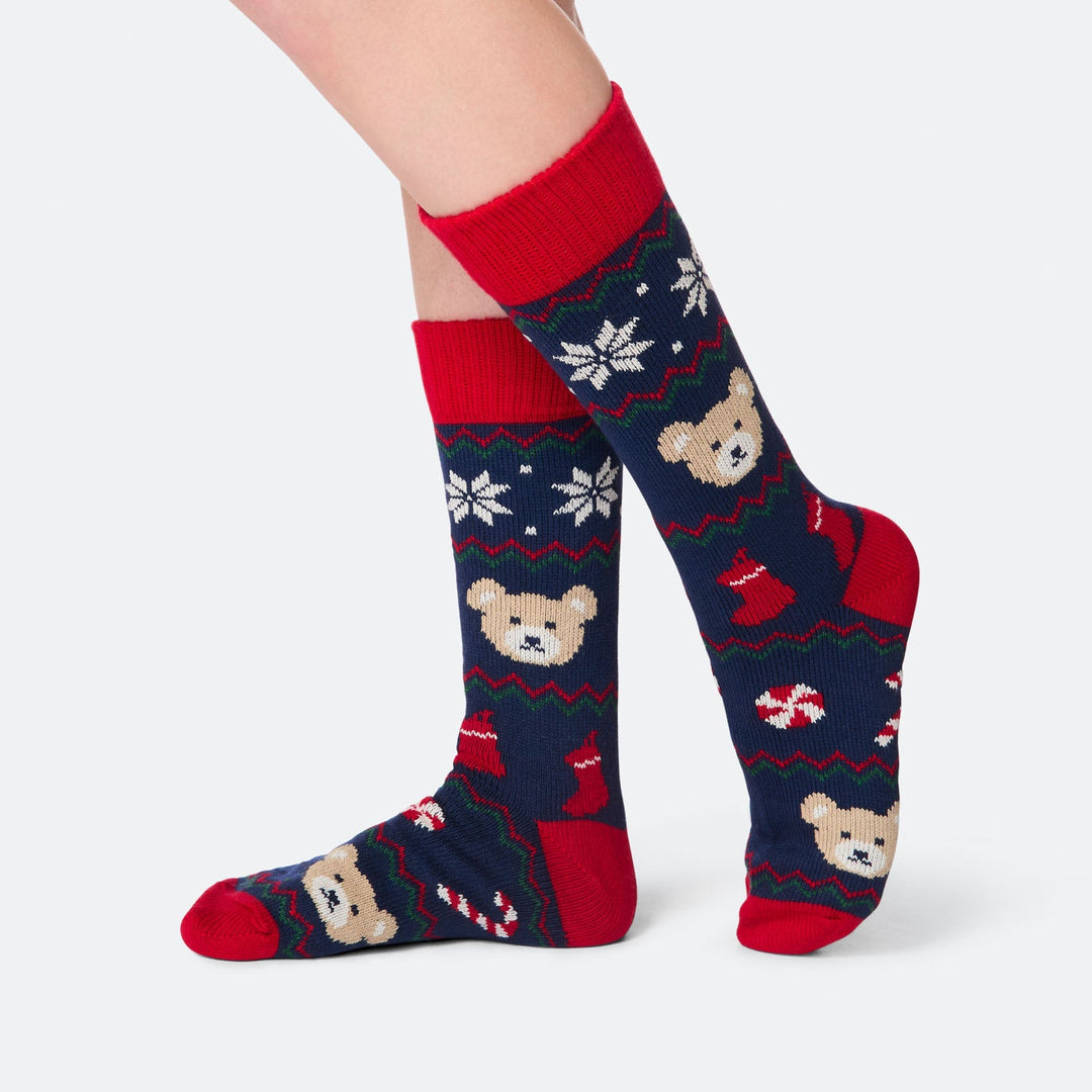 Teddybär Weihnachtssocken