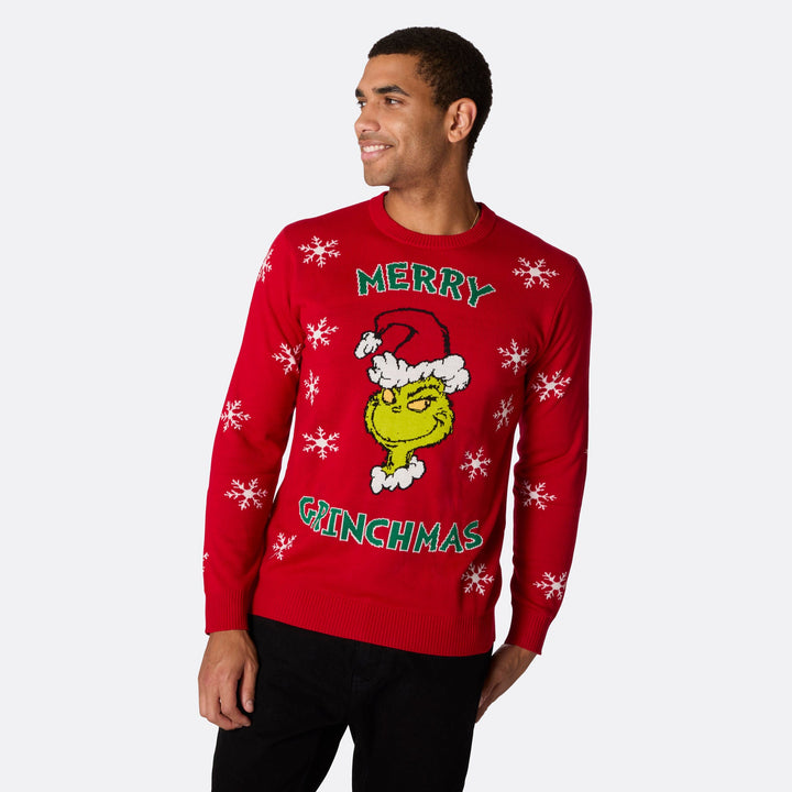 Merry Grinchmas Weihnachtspullover Herren