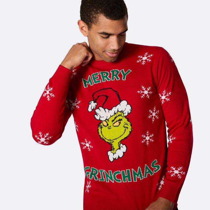 Merry Grinchmas Weihnachtspullover Herren