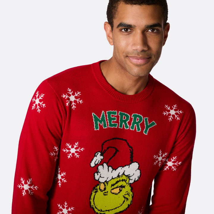 Merry Grinchmas Weihnachtspullover Herren