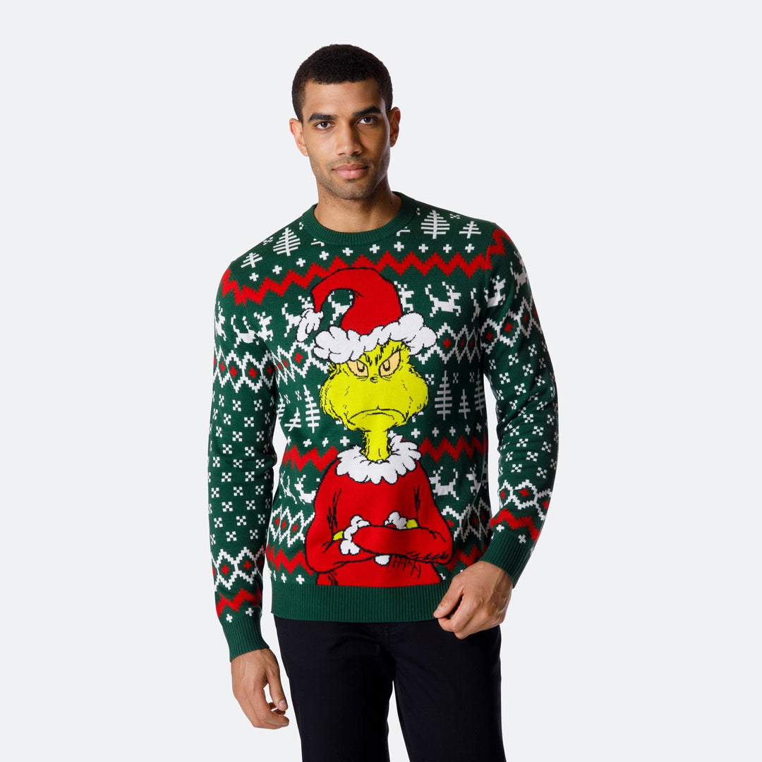 Der Grinch Weihnachtspullover Herren