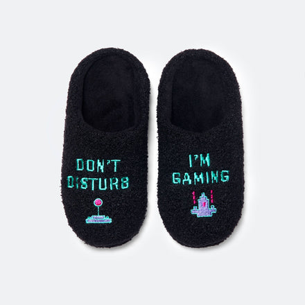 Don't Disturb, I'm Gaming Hausschuhe