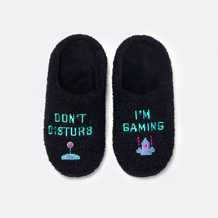 Don't Disturb, I'm Gaming Hausschuhe