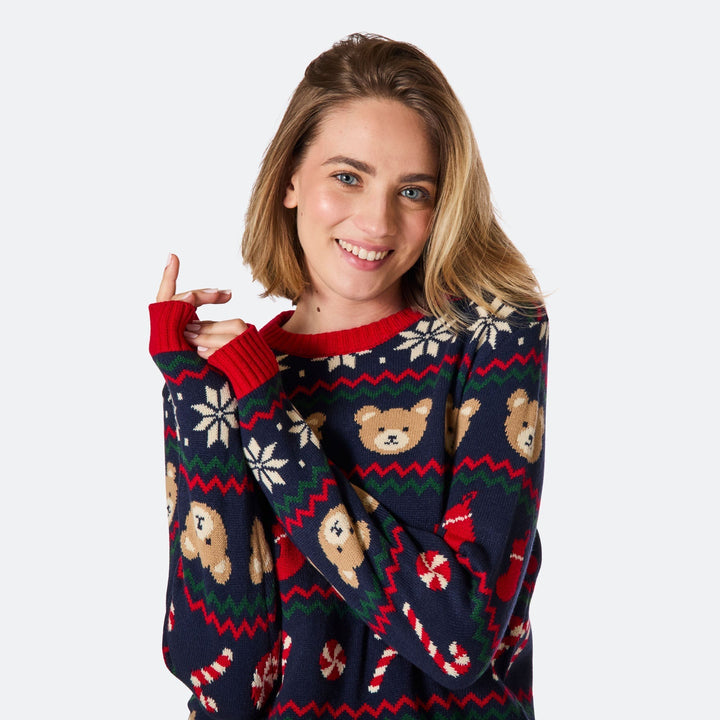Teddybär Weihnachtspullover für die ganze Familie