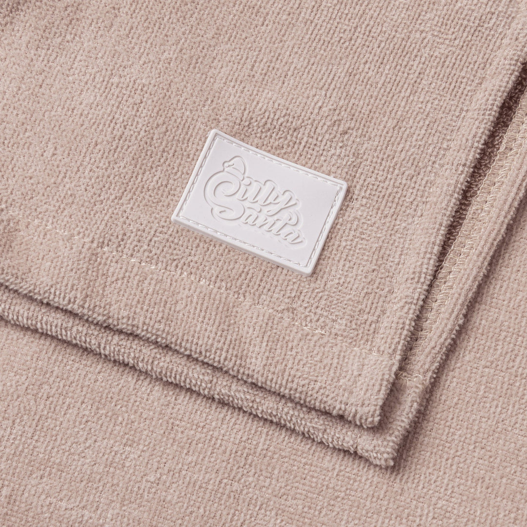 Beiger Badeponcho Kinder