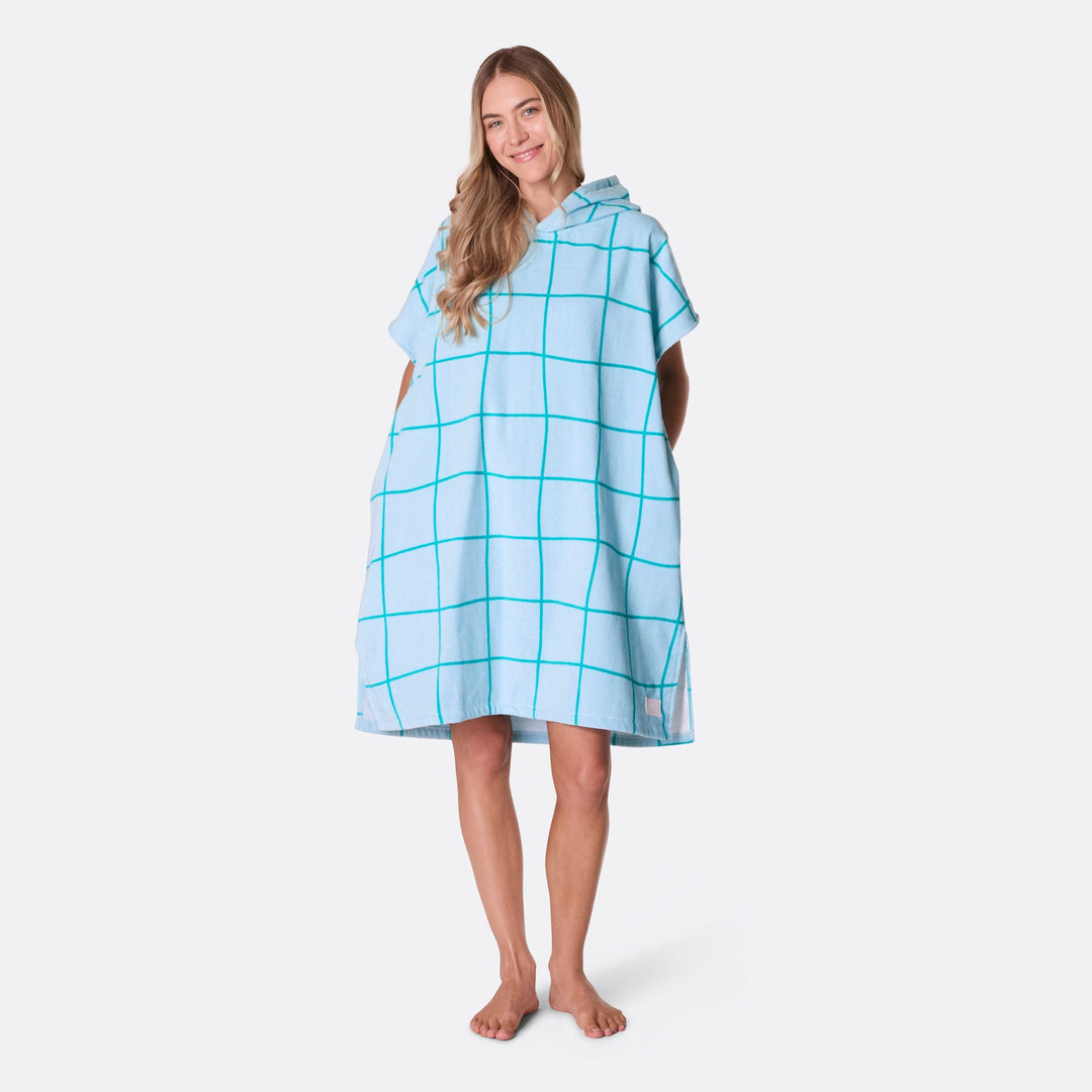 Blauer Pool Badeponcho