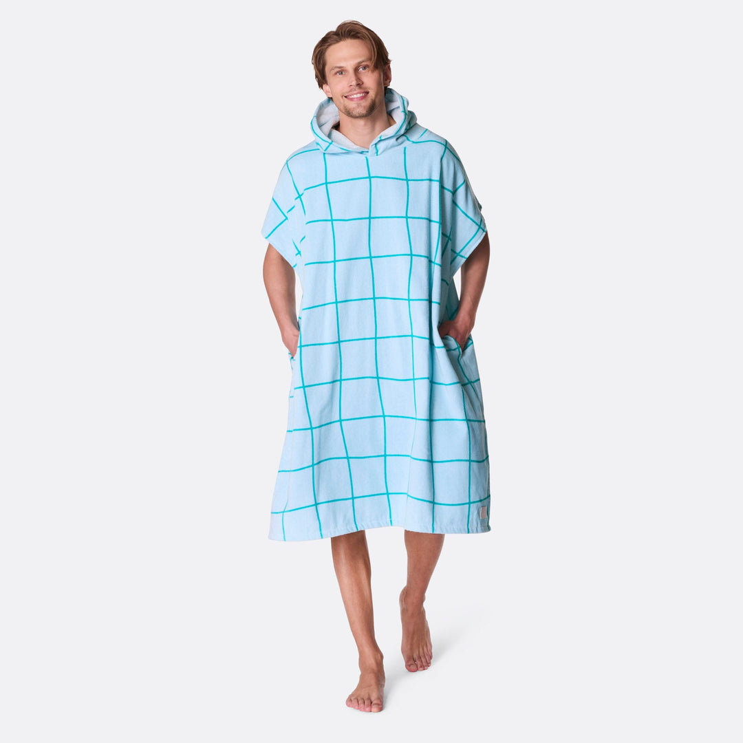 Blauer Pool Badeponcho