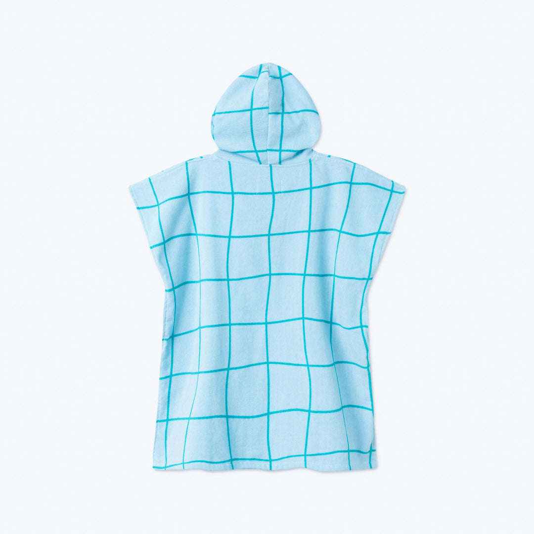 Blauer Pool Badeponcho Kinder