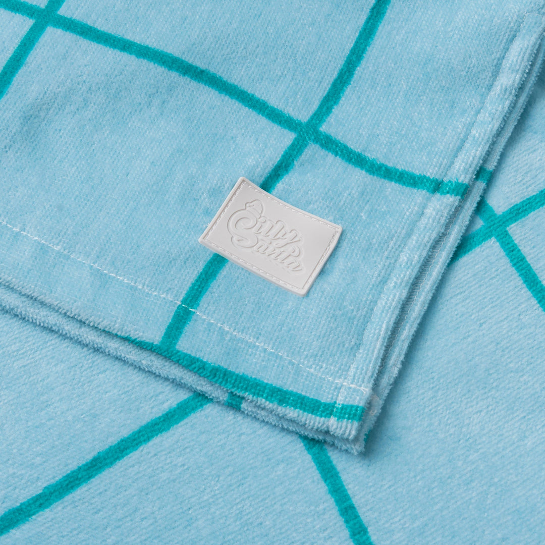 Blauer Pool Badeponcho