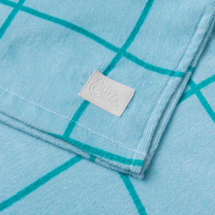 Blauer Pool Badeponcho