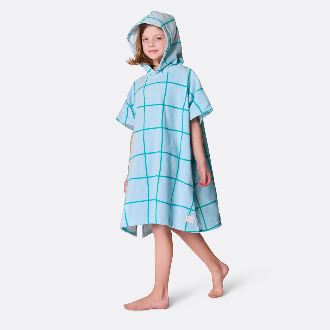 Blauer Pool Badeponcho Kinder