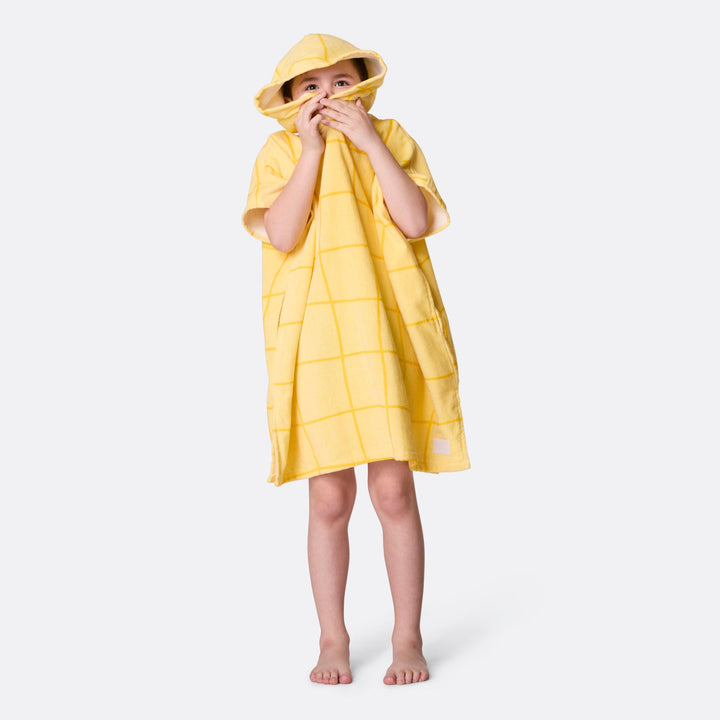 Gelber Pool Badeponcho Kinder