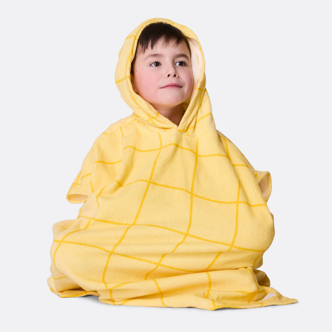 Gelber Pool Badeponcho Kinder