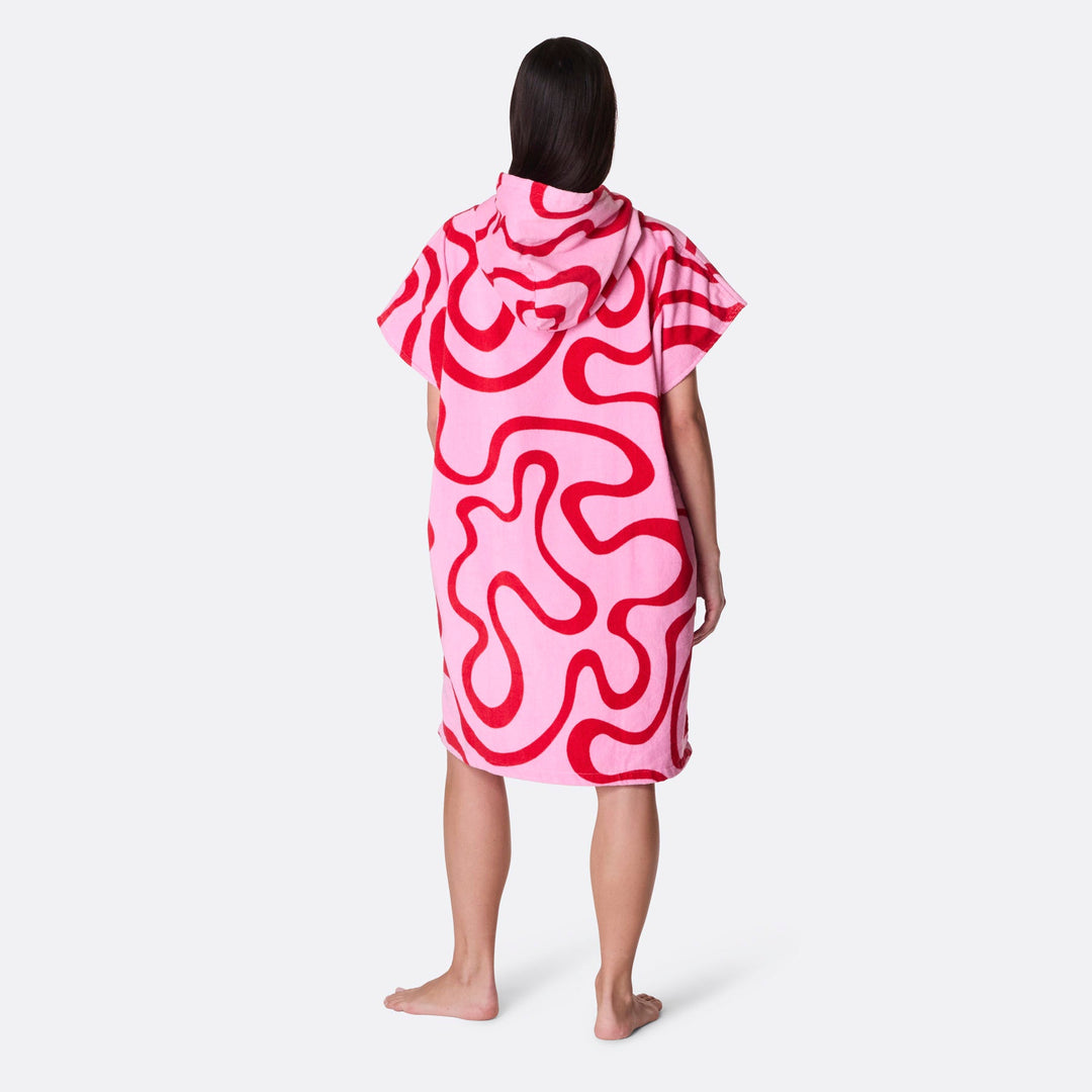 Pinke Wellen Badeponcho