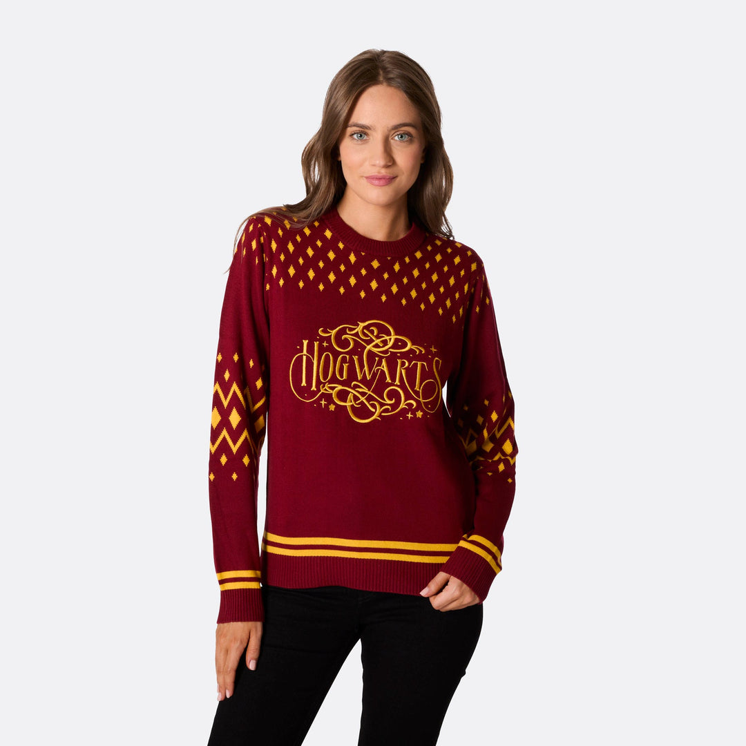 Hogwarts Weihnachtspullover Damen