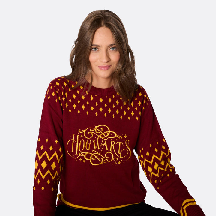 Hogwarts Weihnachtspullover Damen