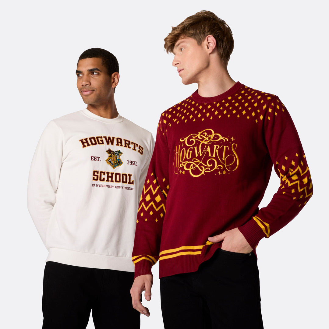 Hogwarts School Weihnachts-Sweatshirt Herren