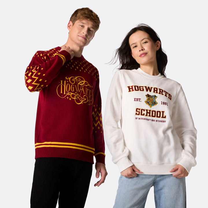 Hogwarts School Weihnachts-Sweatshirt Damen