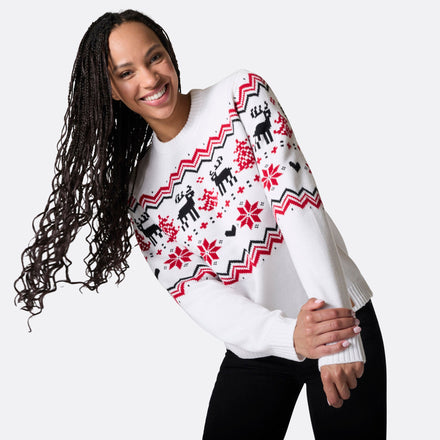 Klassischer Weihnachtspullover Damen