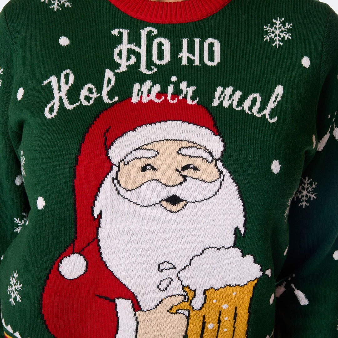 Hol Mir Mal Ein Bier Weihnachtspullover Damen