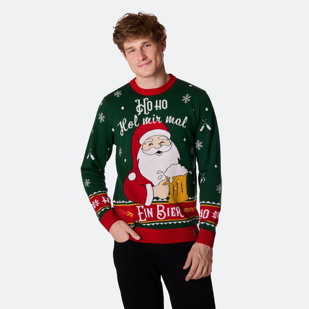 Hol Mir Mal Ein Bier Weihnachtspullover Herren