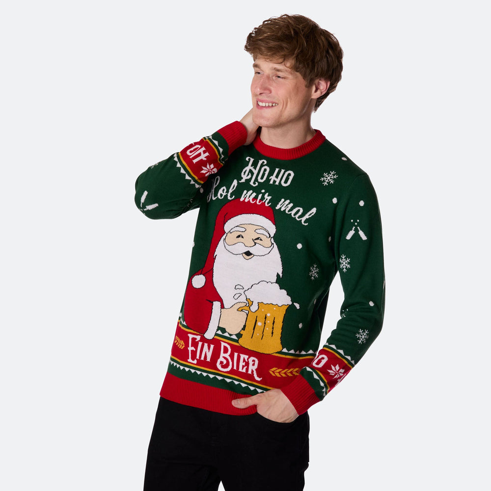 Hol Mir Mal Ein Bier Weihnachtspullover Herren