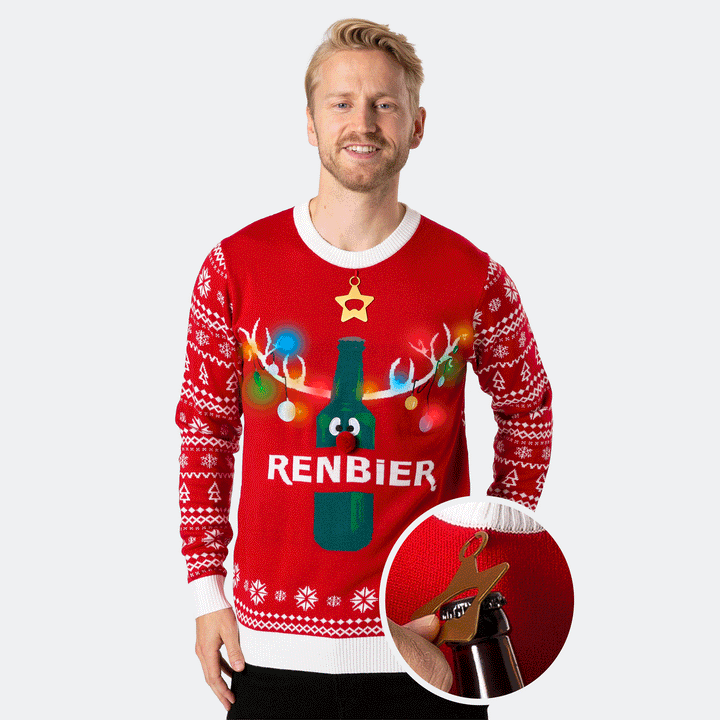 Renbier Weihnachtspullover Herren