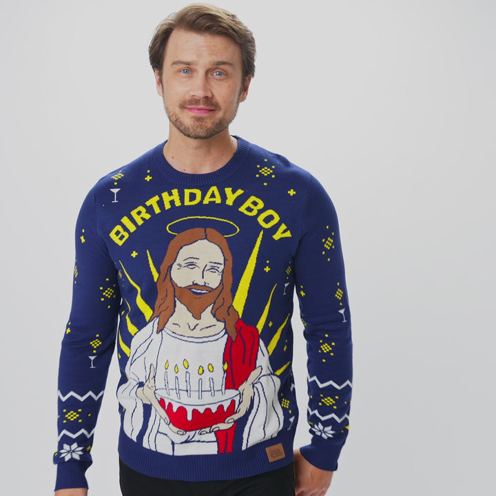 Birthday Boy Weihnachtspullover Herren