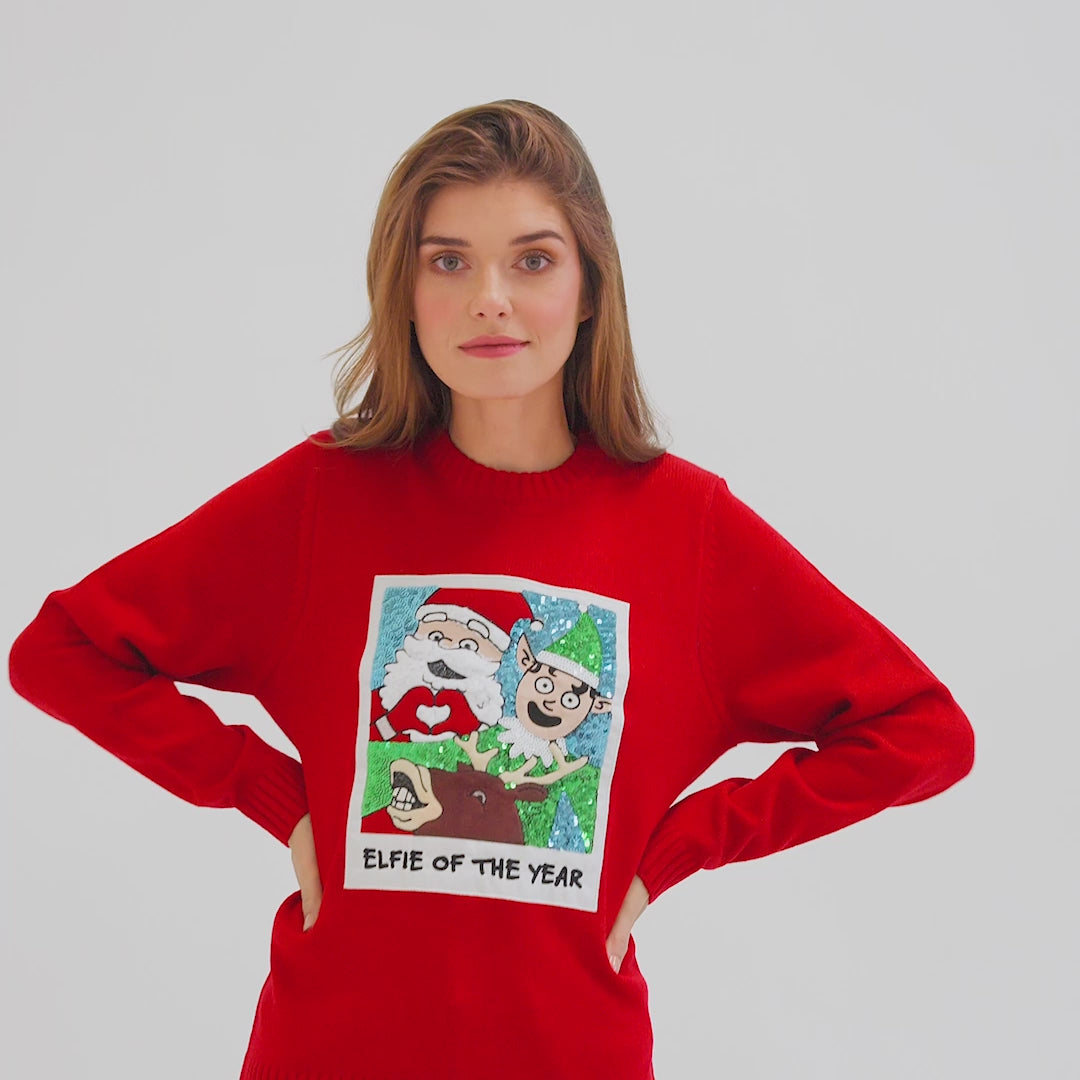 Elfie Weihnachtspullover Damen