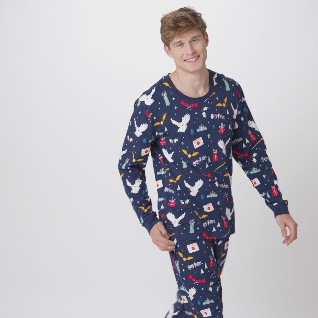 Blauer Harry Potter Pyjama Herren