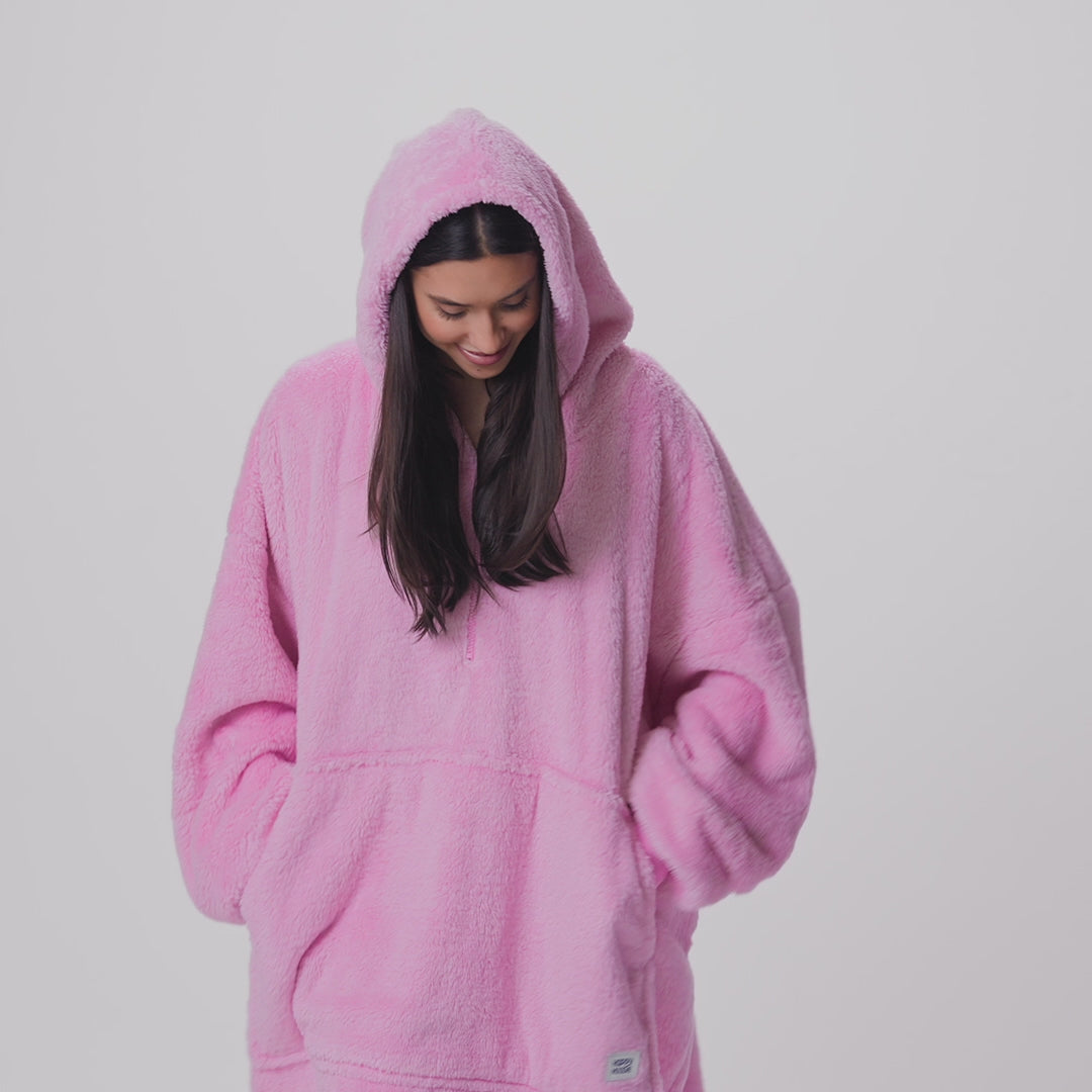 Pinker Teddy HappyHoodie