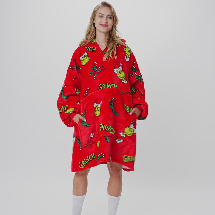 Roter Der Grinch HappyHoodie