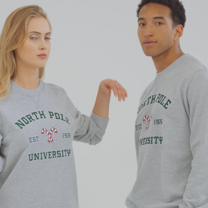 North Pole University Weihnachts-Sweatshirt Herren