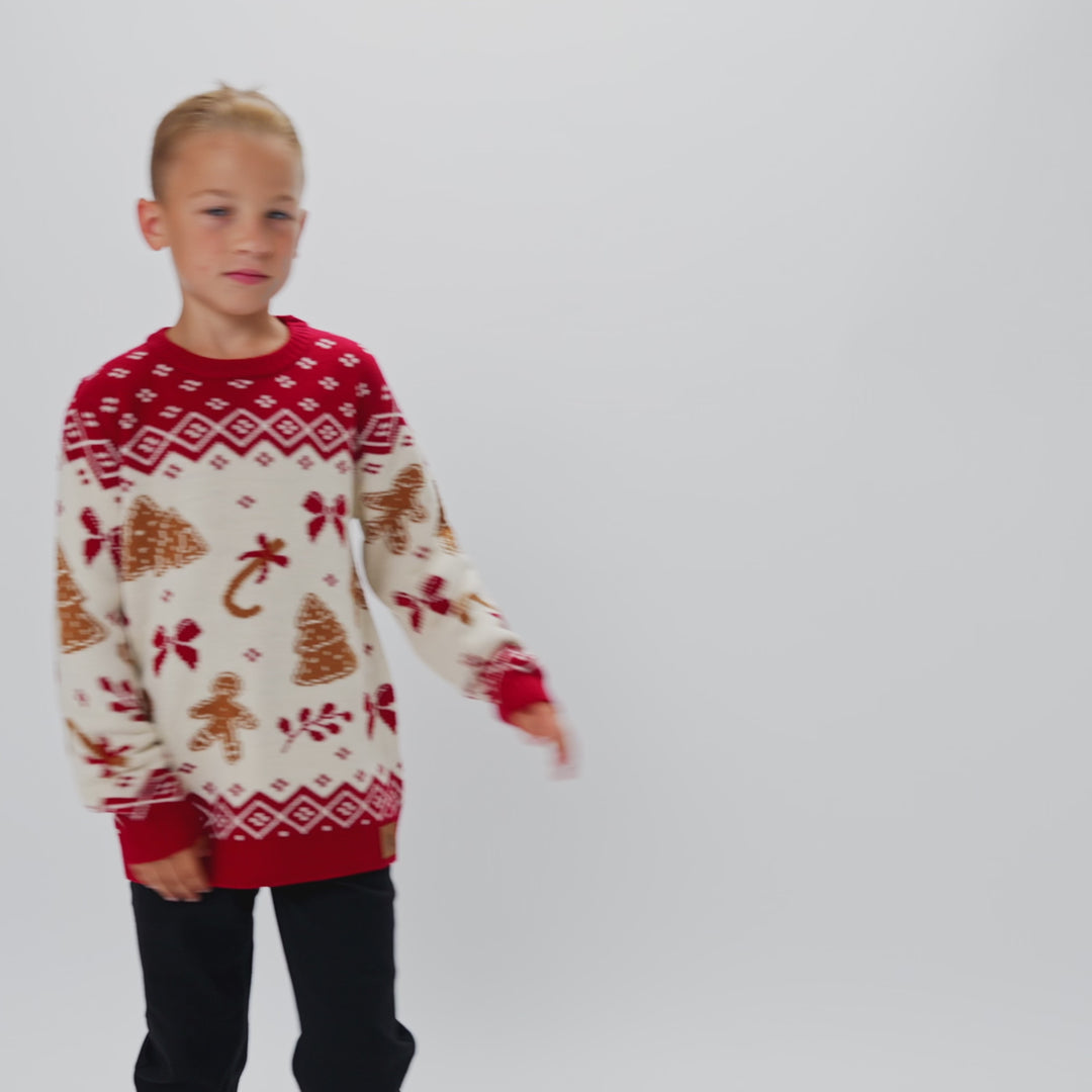 Lebkuchen Weihnachtspullover Kinder