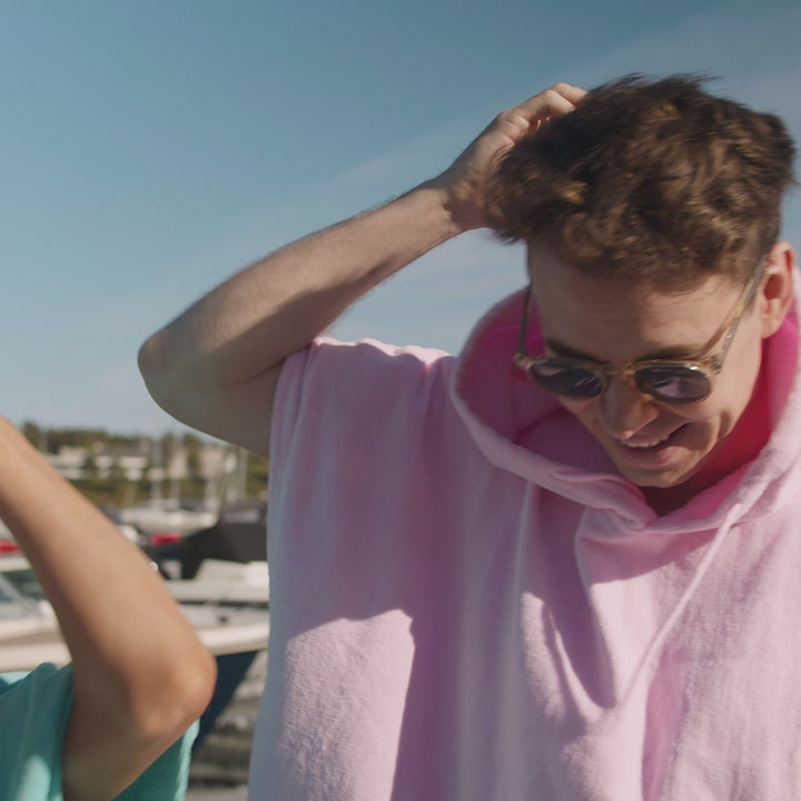 Pinke Eiscreme Badeponcho