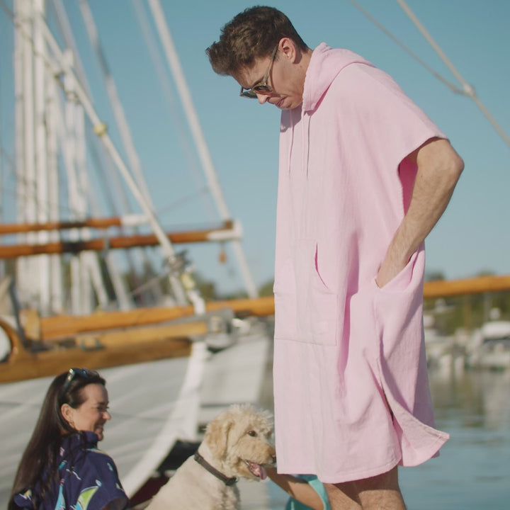 Pinke Eiscreme Badeponcho
