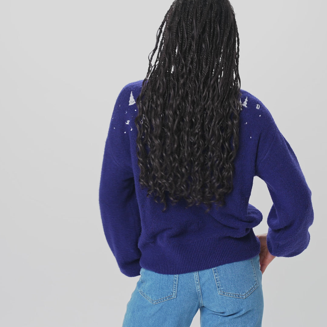 Mumins Oversized Weihnachtspullover Damen
